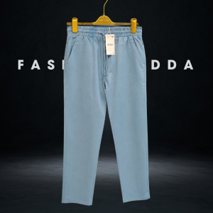 Summer Best Cool Remi Cotton Trouser Pant (Sky Blue)